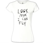 Travis Scott - Look Mom I Can Fly Beyaz Kadın Tshirt