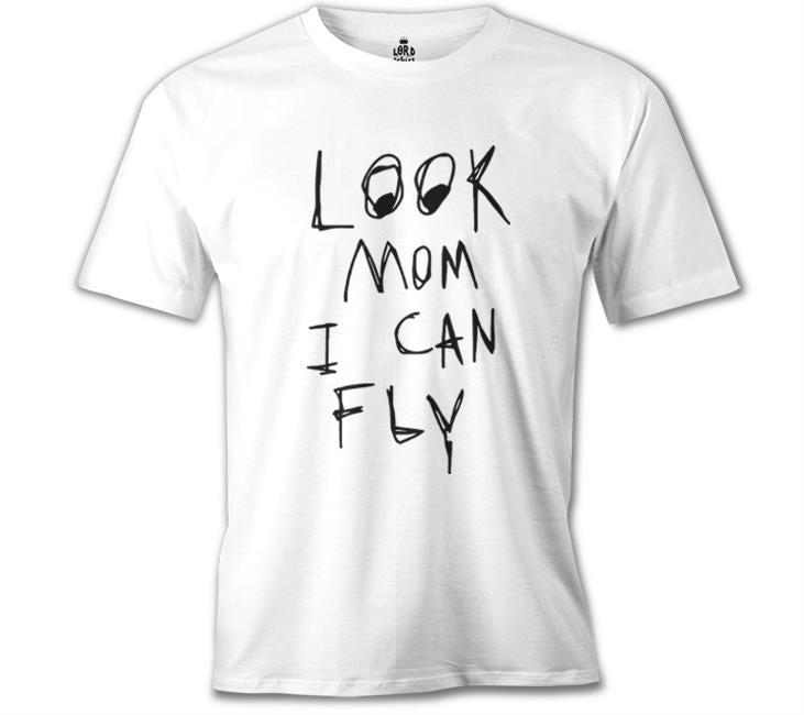 Travis Scott - Look Mom I Can Fly Beyaz Erkek Tshirt