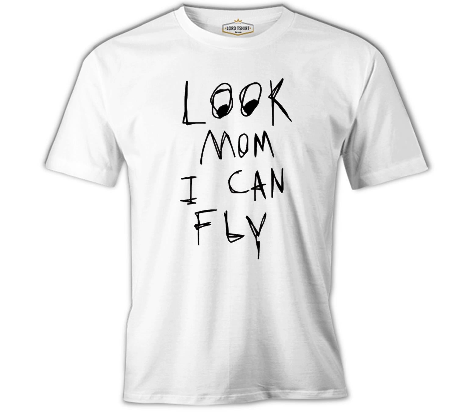 Travis Scott - Look Mom I Can Fly Beyaz Erkek Tshirt