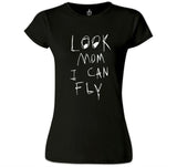 Travis Scott - Look Mom I can fly Siyah Kadın Tshirt