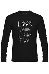 Travis Scott - Look Mom I can fly Siyah Erkek Sweatshirt