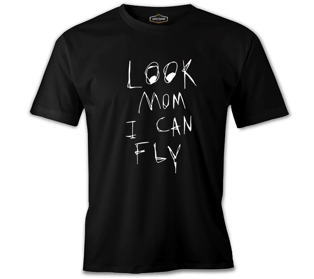 Travis Scott - Look Mom I can fly Siyah Erkek Tshirt