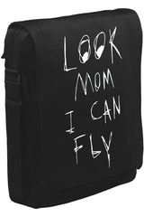 Travis Scott - Look Mom I can fly Unisex Siyah Postacı Çanta