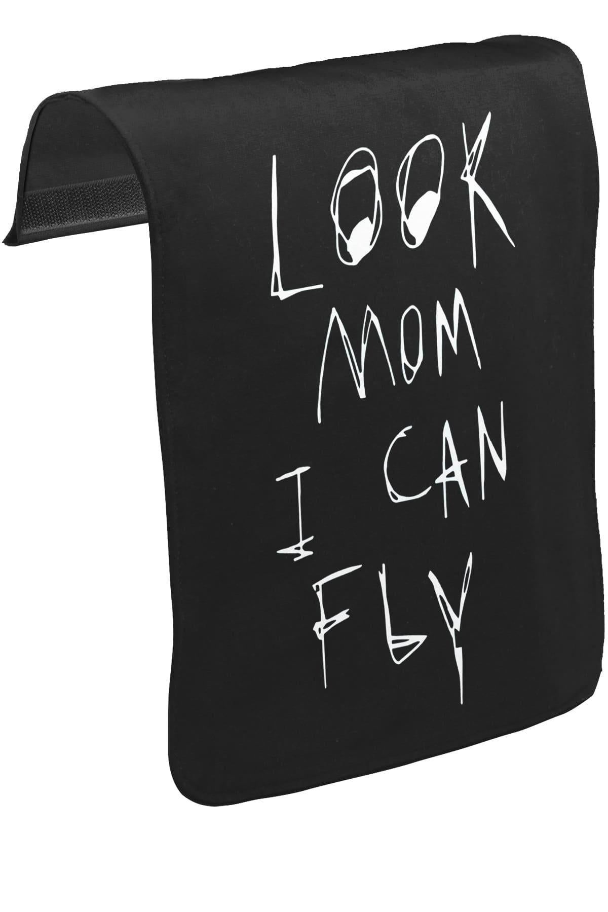 Travis Scott - Look Mom I can fly Unisex Siyah Tak-Çıkar Postacı Çanta Kapağı CK-1612