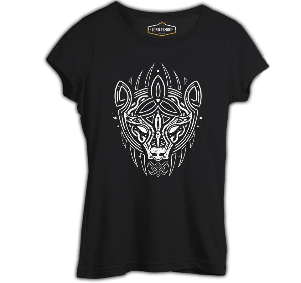 Tribal Viking Bear Black Women's Tshirt