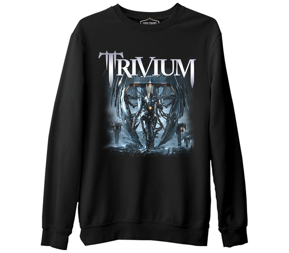 Trivium - Vengeance Falls  Siyah Erkek Kalın Sweatshirt