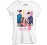 True Beauty - Ayna Beyaz Kadın Tshirt