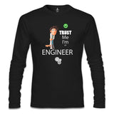 Trust me I'm an Engineer Siyah Erkek Sweatshirt