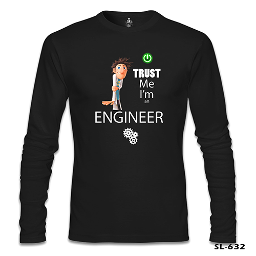 Trust me I'm an Engineer Siyah Erkek Sweatshirt