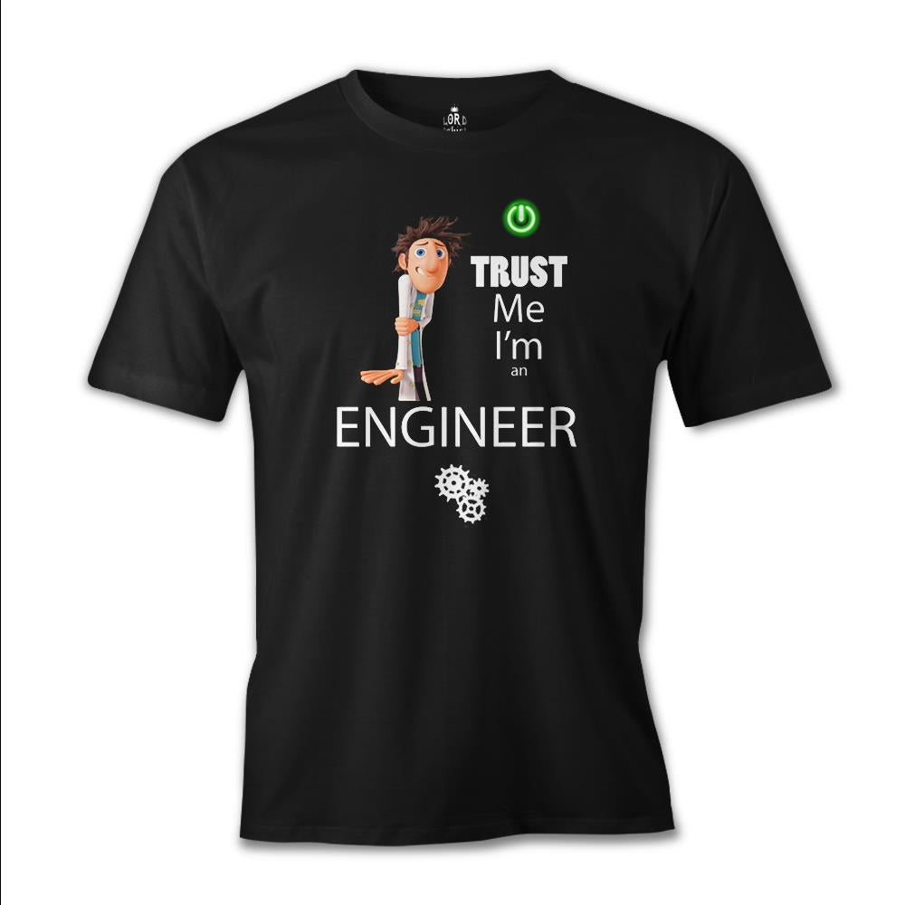 Trust me I'm an Engineer Siyah Erkek Tshirt