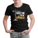 Trust me I'm an Engineer - Vehicle Siyah Çocuk Tshirt