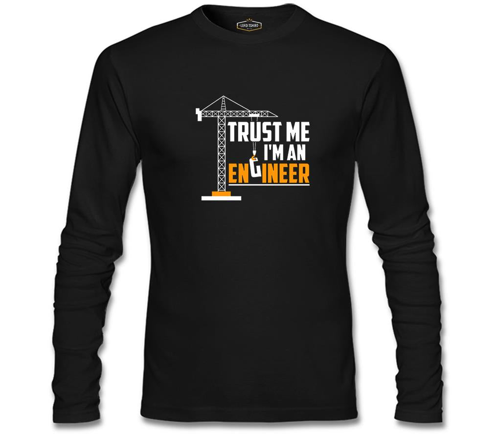 Trust me I'm an Engineer - Vehicle Black Men's Sweatshirt