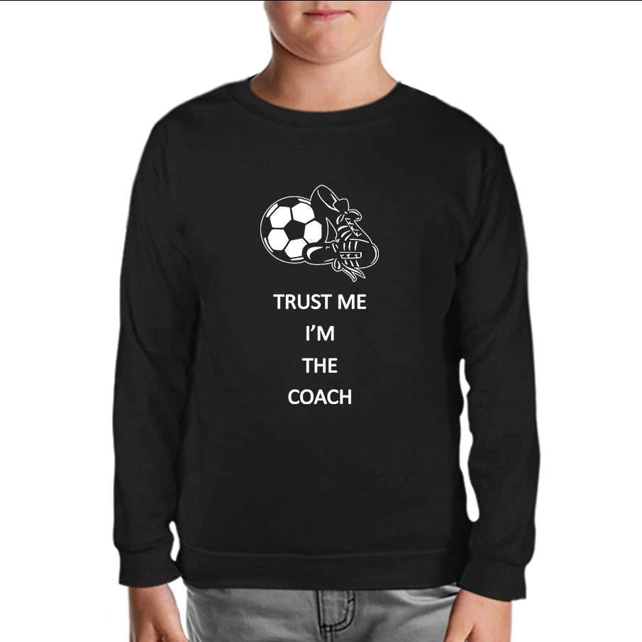 Trust me I'm the Coach Siyah Çocuk Sweatshirt