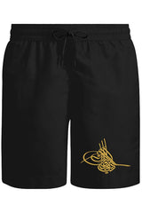 Tuğra Unisex Siyah Şort
