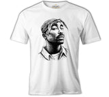 Tupac Shakur - Bandana Beyaz Erkek Tshirt