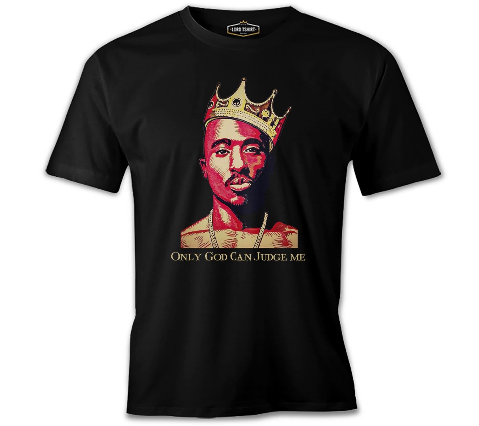Tupac Shakur - Judge Black Men's Tshirt