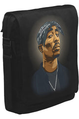 Tupac Shakur - Necklace Unisex Siyah Postacı Çanta