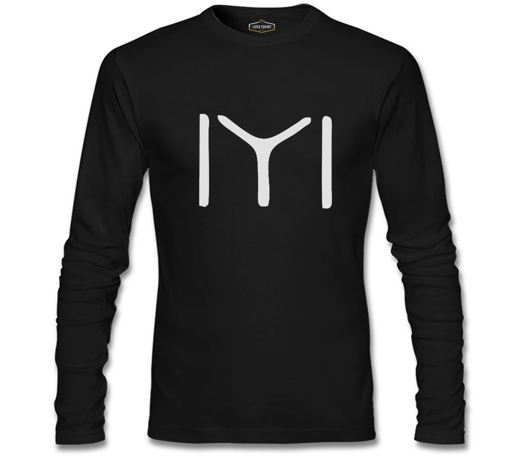 Türk Kayı Boyu - Logo Siyah Erkek Sweatshirt