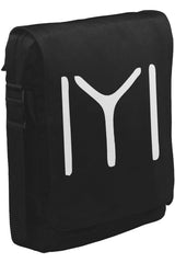 Türk Kayı Boyu - Logo Unisex Siyah Postacı Çanta