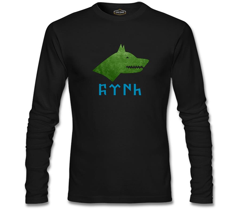 Türk Kurt 2 Siyah Erkek Sweatshirt
