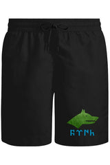Türk Kurt II Unisex Siyah Şort