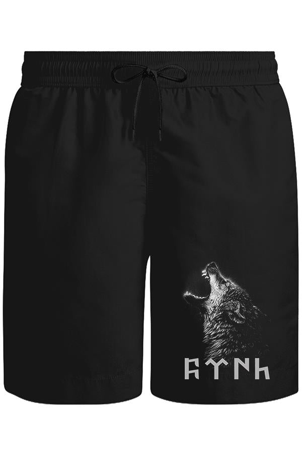 Turkish Wolf Unisex Black Shorts 