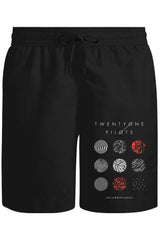 Twenty One Pilots - Blurryface Unisex Black Shorts