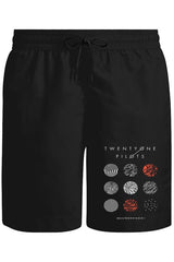 Twenty One Pilots - Blurryface Unisex Siyah Şort
