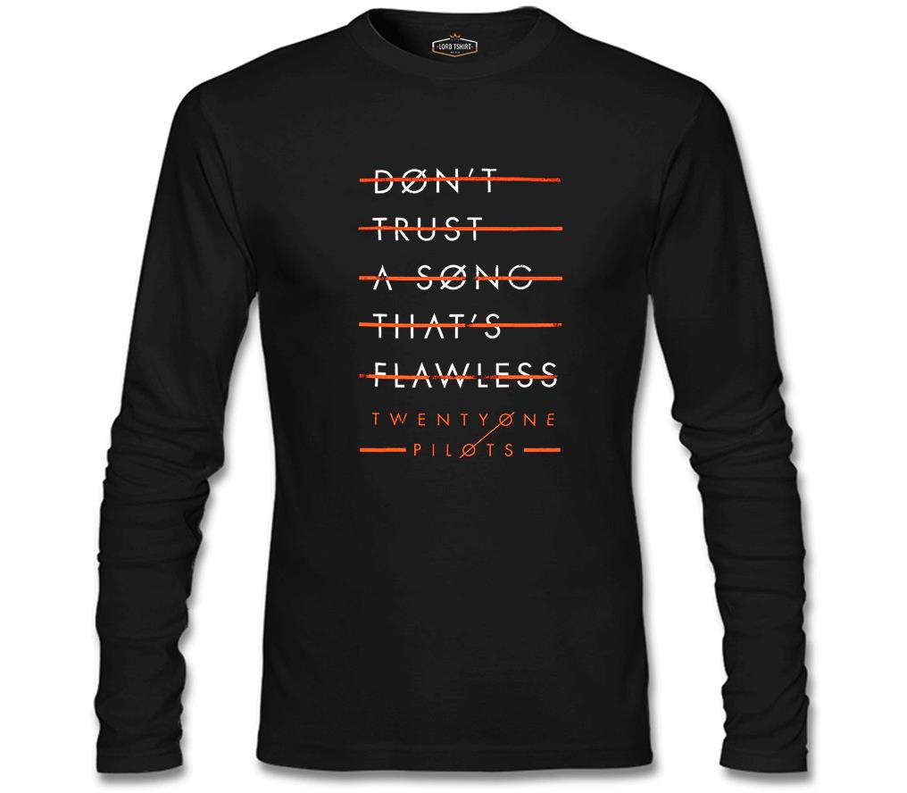Twenty One Pilots - Flawless Siyah Erkek Sweatshirt