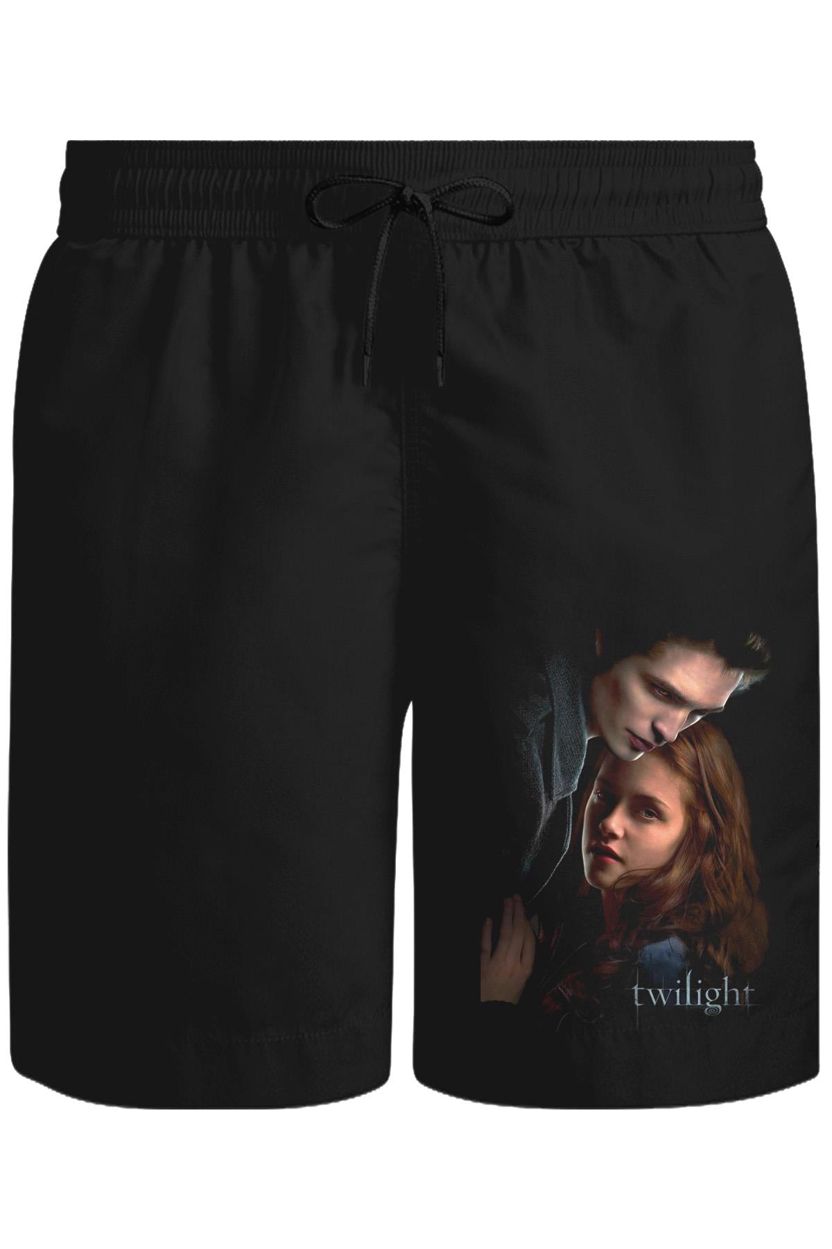 Twilight Unisex Siyah Şort