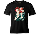 Two Basketball Players Dunking a Ball Black Men's Tshirt