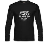 Flight - Flap Black Men's Sweatshirt