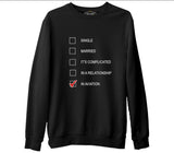Flight - In Aviation Black Men's Thick Sweatshirt