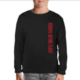 Flight - Remove Before the Flight Black Kids Sweatshirt