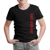 Flight - Remove Before the Flight Black Kids Tshirt