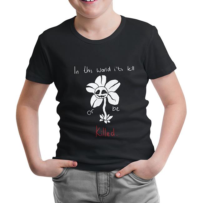 Undertale - Or be Killed Black Kids Tshirt