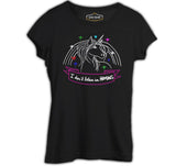 Unicorn - I Don't Believe in Humans Siyah Bayan Tshirt