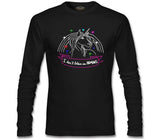 Unicorn - I Don't Believe in Humans Siyah Erkek Sweatshirt