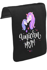 Unicorn Mom Anneler Günü Siyah Tak-Çıkar Unisex Tshirt CK-1635