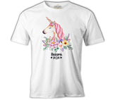 Unicorn Mom Pink Anneler Günü Beyaz Unisex Tshirt