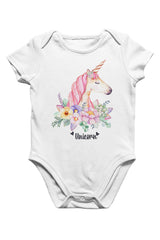 Unicorn Pink Mother's Day White Baby Body