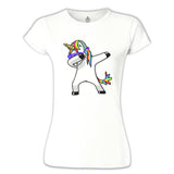 Unicorn - Rainbow Beyaz Kadın Tshirt