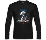 Space - Astronaut DJ Black Men's Sweatshirt 