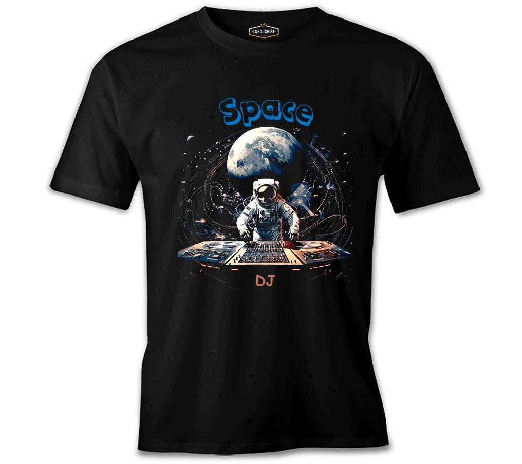 Space - Astronaut DJ Black Men's Tshirt 