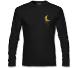 Space - Stars Falling from the Moon Black Men's Sweatshirt