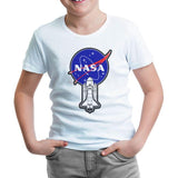 Space - Nasa Shuttle White Kids Tshirt