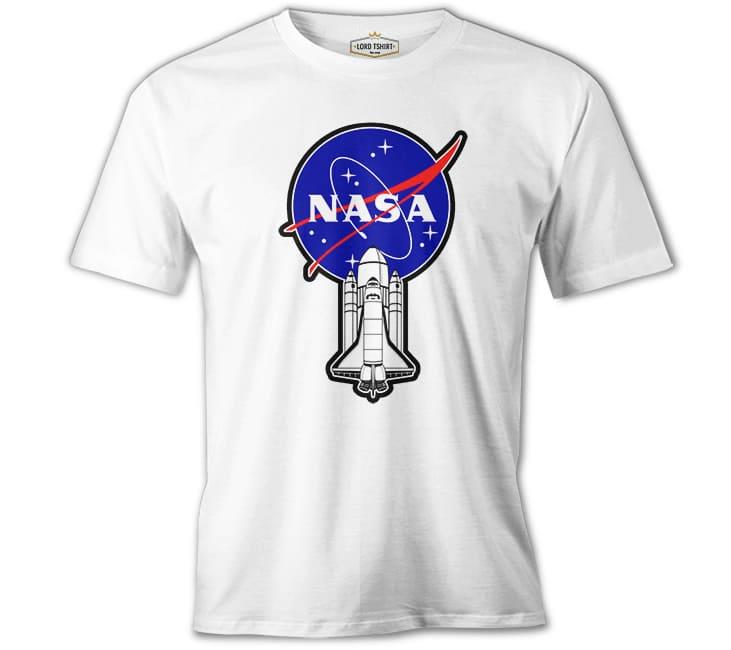 Uzay - Nasa Mekik Beyaz Erkek Tshirt