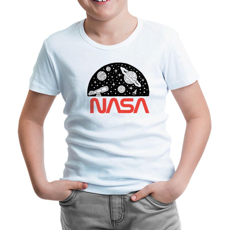 Uzay - Nasa Teleskop Beyaz Çocuk Tshirt