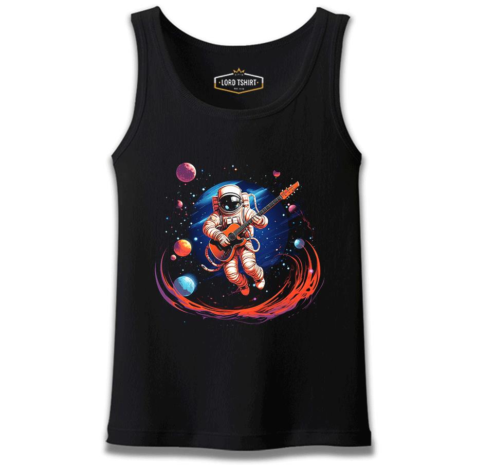 Guitar in Space - Astronaut Black Men's Tank Top 