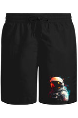 Uzayın Renkleri - Astronot Unisex Siyah Şort